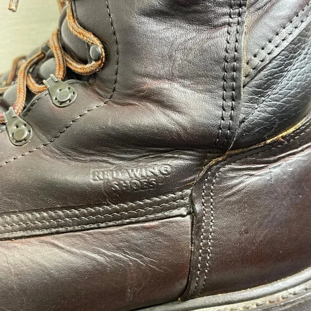 Red Wing 2264 Brown Leather Work‎ Steel Toe Boots Waterproof Lace Up Men's 13 EE